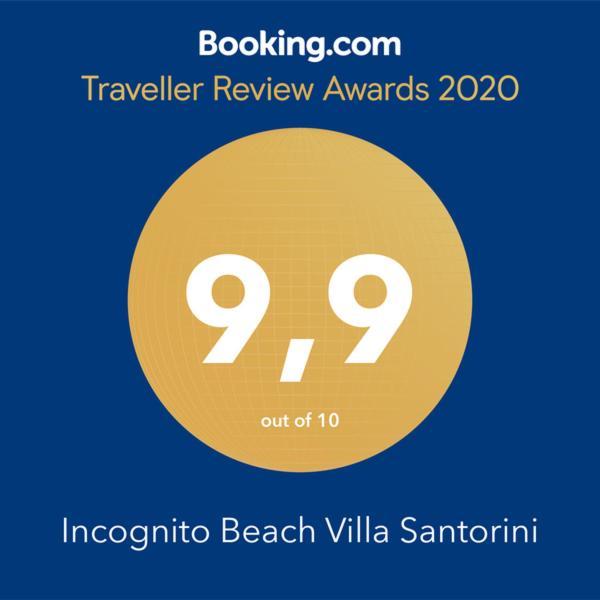 Incognito Beach Villa Santorini Kamári 外观 照片